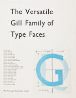 The Versatile Gill Family of Type Faces