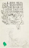 Canterbury Tales: Initial Letter H and Venus and Cupid without Golden Cockerel