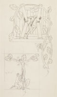 Canterbury Tales: Crucifix with Man Kneeling and The Monk’s Tale pencil