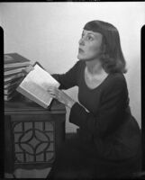 Georgina Thurber with Bible, 1941