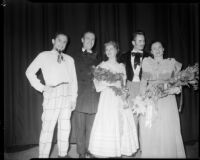 "Bohème" cast members, Barnum Hall, Santa Monica, 1955