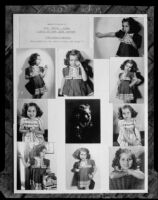 Ten photographs of Sylvia Arslan, 1937
