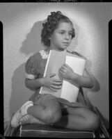 Sylvia Arslan with script, [1938-1939?]