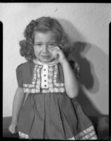 Sylvia Arslan crying, 1937