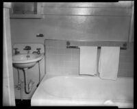 Windemere Hotel bathroom, Santa Monica, 1955