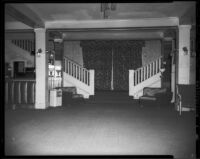 Staircase and lobby of Windemere Hotel, Santa Monica, 1955