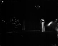 "Rigoletto" production, Barnum Hall (probably), Santa Monica, 1956