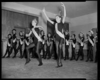 Karinova Ballet students performing in a classroom, Santa Monica, 1958