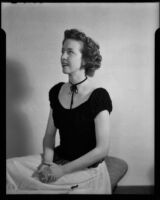 Portrait of Carolyn Bartlett, Santa Monica, 1940 or 1945
