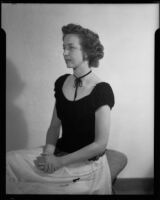 Portrait of Carolyn Bartlett, Santa Monica, 1940 or 1945