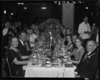 Dinner party at the Casa Del Mar Hotel, Santa Monica, 1934