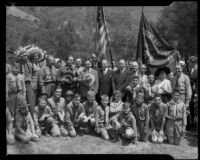 Dedication of Camp Josepho, Pacific Palisades, 1941