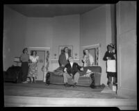 Cast of "O.K. By Me" directed by Louise Glaum, Los Angeles, 1952