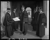Dr. Cass Arthur Reed, and others [Pomona college?], [Claremont?], 1928
