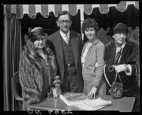 Dr. Cass Arthur Reed, Mrs. Albert L. Bagnall, and others, 1928