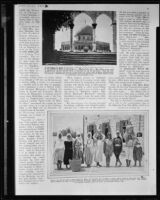 Page of Article "A Californian in the Holy Land", circa 1929