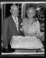 Larkin and Nancy Pond on their 60th wedding anniversary, Santa Monica, 1953