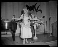 Performer Etilka Dessy at Del Mar Club, Santa Monica, 1952