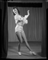 Lucille G. Maser in tap costume, Los Angeles, 1941