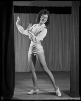 Lucille G. Maser in tap costume, Los Angeles, 1941