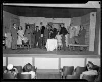 Cast members from a theatrical performance, Robert Major School of Acting, Beverly Hills, 1949