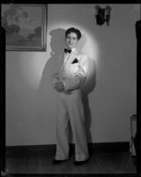 Wayne Kerruish in a tuxedo, Santa Monica, 1944