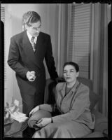 Mr. McAdam and Sheridan Harvey, 1949
