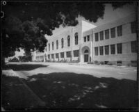 Facade of Santa Monica High School, Santa Monica, 1938
