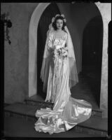 Shirley Roberta Doman's wedding portrait, [Beverly Hills?], 1946