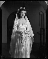 Shirley Roberta Doman's wedding portrait, [Beverly Hills?], 1946
