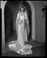 Shirley Roberta Doman's wedding portrait, Pacific Palisades, 1946