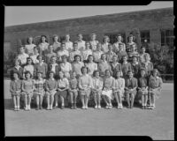 Senior Civics class John Burroughs Junior High School, Los Angeles, 1944