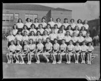 Junior team captains John Burroughs Junior High School, Los Angeles, 1944