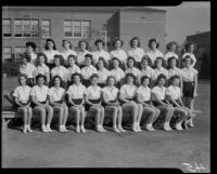 Senior Team Captains John Burroughs Junior High School, Los Angeles, 1944