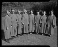 Los Angeles High School seniors in caps and gowns, Los Angeles, 1939