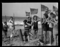 Children Celebrate the 4th of July at Ocean Park, Santa Monica, 1930