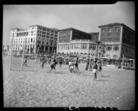 Volleyball Players at the Casa Del Mar Club, Santa Monica, 1950-1959