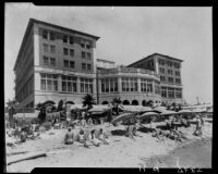 View of Casa Del Mar Club, Santa Monica, 1950