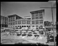 View of Casa Del Mar Club, Santa Monica, 1950