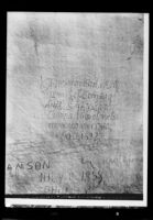 Inscription of General Don Diego de Vargas, El Morro National Monument, New Mexico, circa 1898
