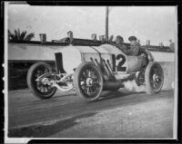 Santa Monica Road Races, car number 12, Santa Monica, 1911-1914, rephotographed 1950