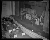 "Rigoletto" production with Ray Gagan and Enrico Porta, Ocean Park Municipal Auditorium, Ocean Park, 1949-1951