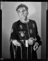 Enrico Porta in costume as "Rigoletto," Santa Monica, 1949