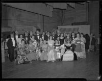 "Traviata" cast group portrait, John Adams Auditorium, Santa Monica, 1949