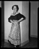 "Traviata" cast member Catherine Mazet, John Adams Auditorium, Santa Monica, 1949