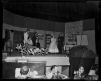 "Bohème" production, Act 4, Barnum Hall, Santa Monica, 1955