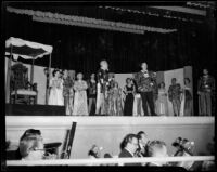 "Rigoletto" production with Enrico Porta, Ray Gagan and others performing, John Adams Auditorium, Santa Monica, 1949