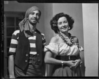 "Rigoletto" production cast members "Sparafucile" and "Maddalena" (Gladys Andrews), John Adams Auditorium, Santa Monica, 1949