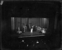 “Lucia di Lammermoor” scene with Natalie Garrotto performed during “One Night at the Opera,”  Barnum Hall, Santa Monica, 1950
