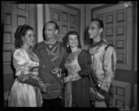 “Rigoletto” cast members Roger Hansen, Kay Marshall and 2 others, John Adams Auditorium, Santa Monica, 1951